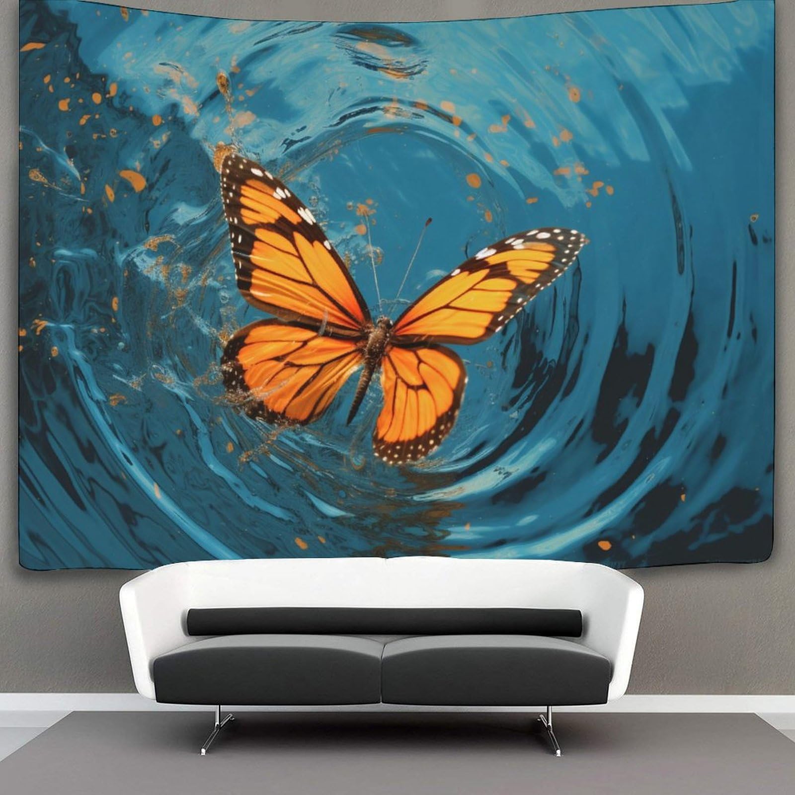 kaiyun 180cmx230cm Tapestry Butterfly Tapestries 3D Printing Wall Hanging Home Decorations