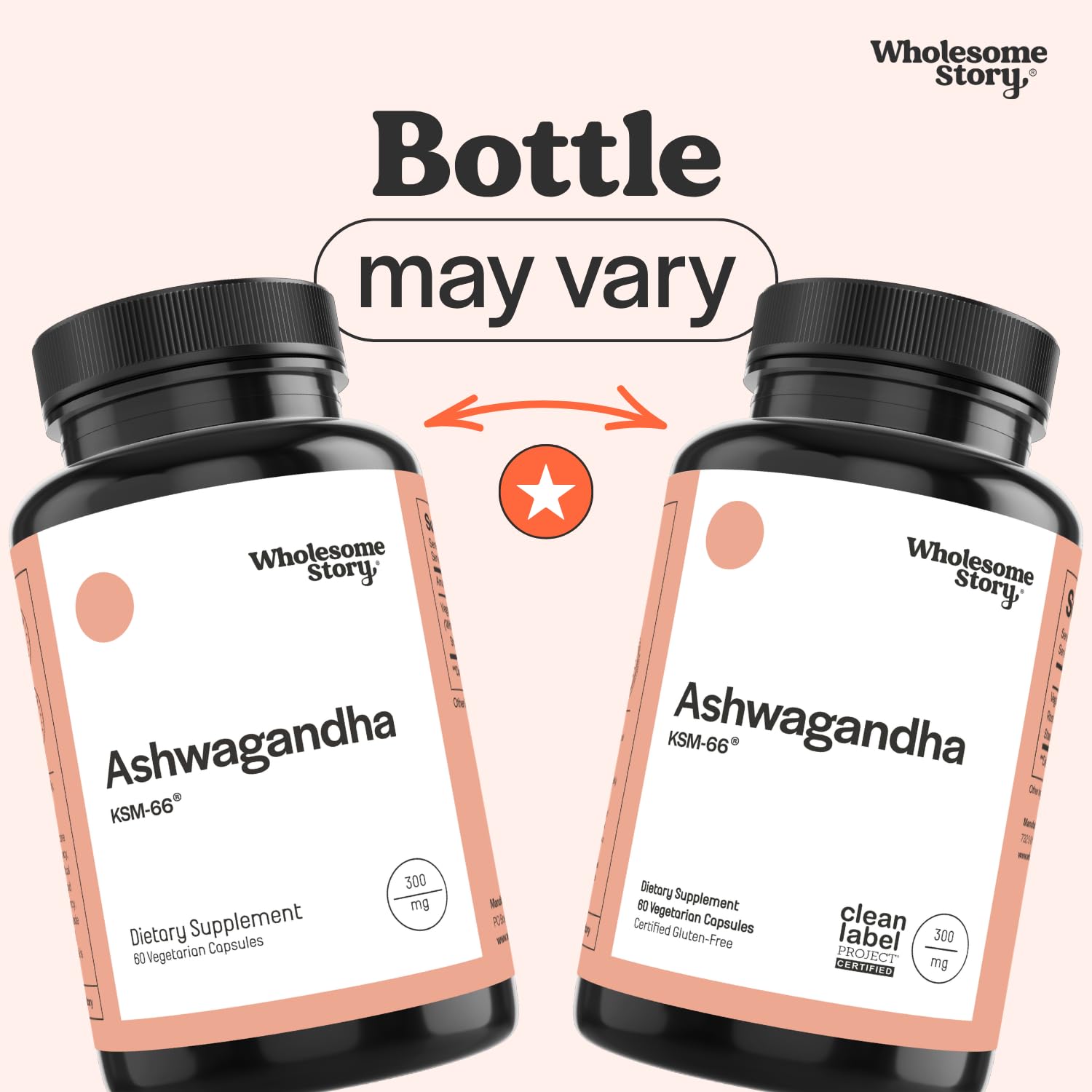 Vegan KSM 66 Ashwagandha Capsules| High Potency 5% Withanolides | Ashwagandha Root Extract Supplements | Ashwagandha 300mg | Stress Management & Well Being Support | 60 Ashwaganda Pills — Amazon image 2