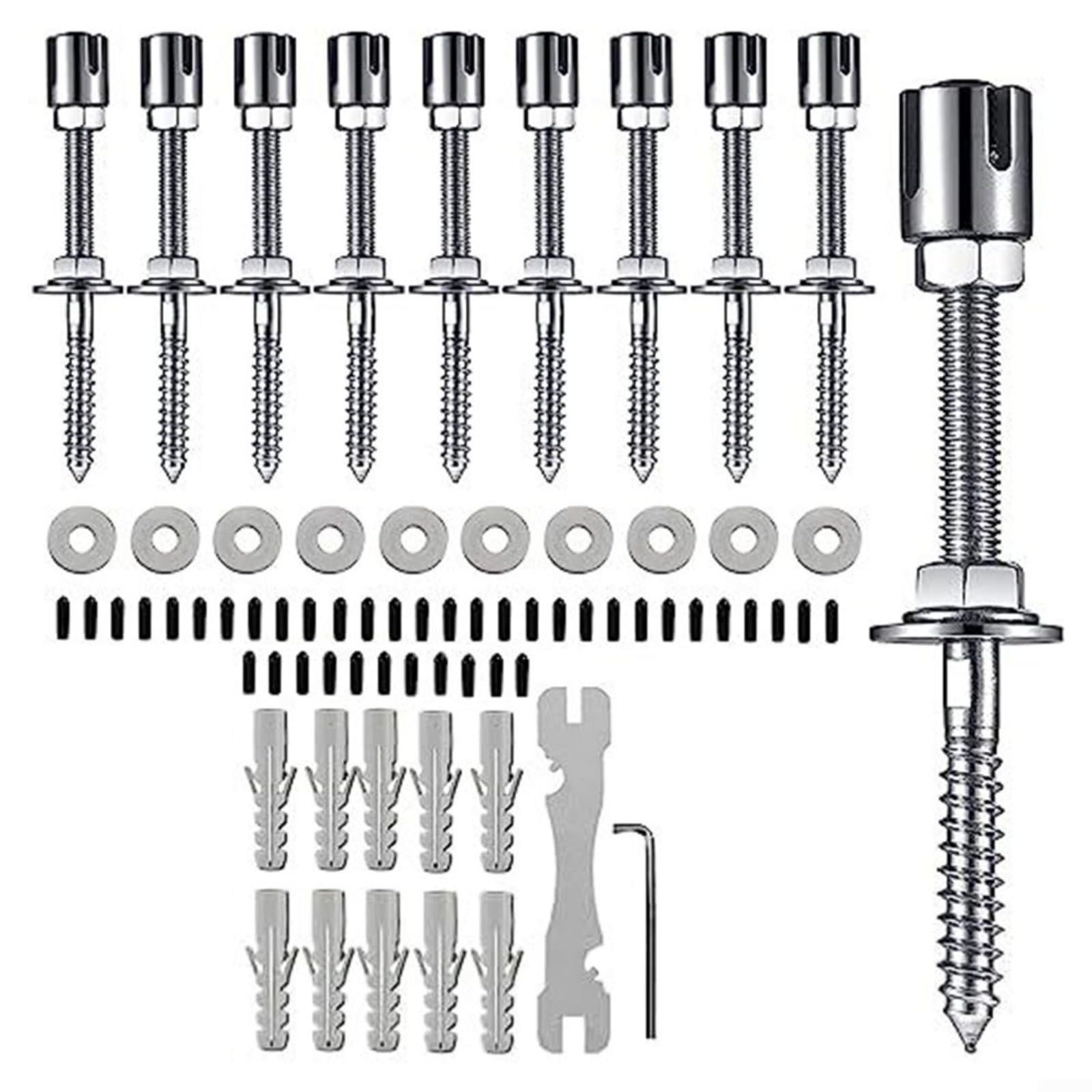Treillis mural extérieur inox 316 plante grimpante support réglable