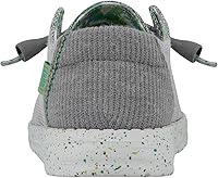 Vista 142 de Hey Dude Wendy - Zapatos de mujer, mocasines sin cordones para mujer, cómodos y ligeros Blanco brillante elástico