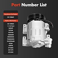 Vista 7 de Kit de compresor de CA, compresor de aire acondicionado, CO 10886C, para Nissan Altima 4 CYL 2.5L 2007-2012, para Nissan Sentra 4 CYL 2.5L 2007-2012