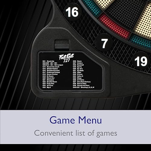 Miniatura 4 de Fat Cat 727 tablero electrónico con dardos de punta suave