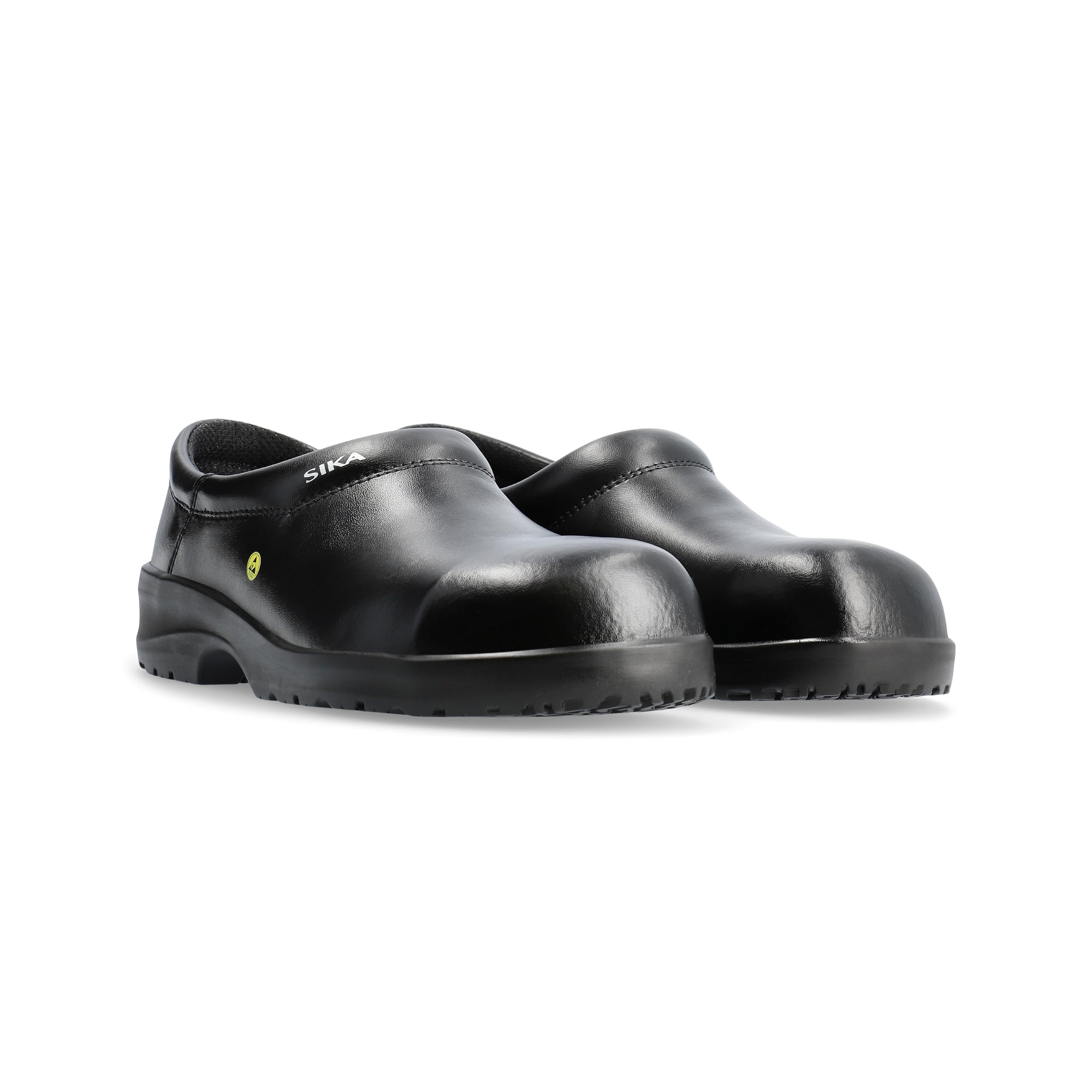 SIKA Unisex-Sicherheitsclog, rutschfeste PU-Sohle, Permair-Leder, stoßdämpfende Laufsohle, ESD-geprüft, waschbare Innensohle, professionelle Arbeitsschuhe für die Lebensmittel- und Medizinbranche