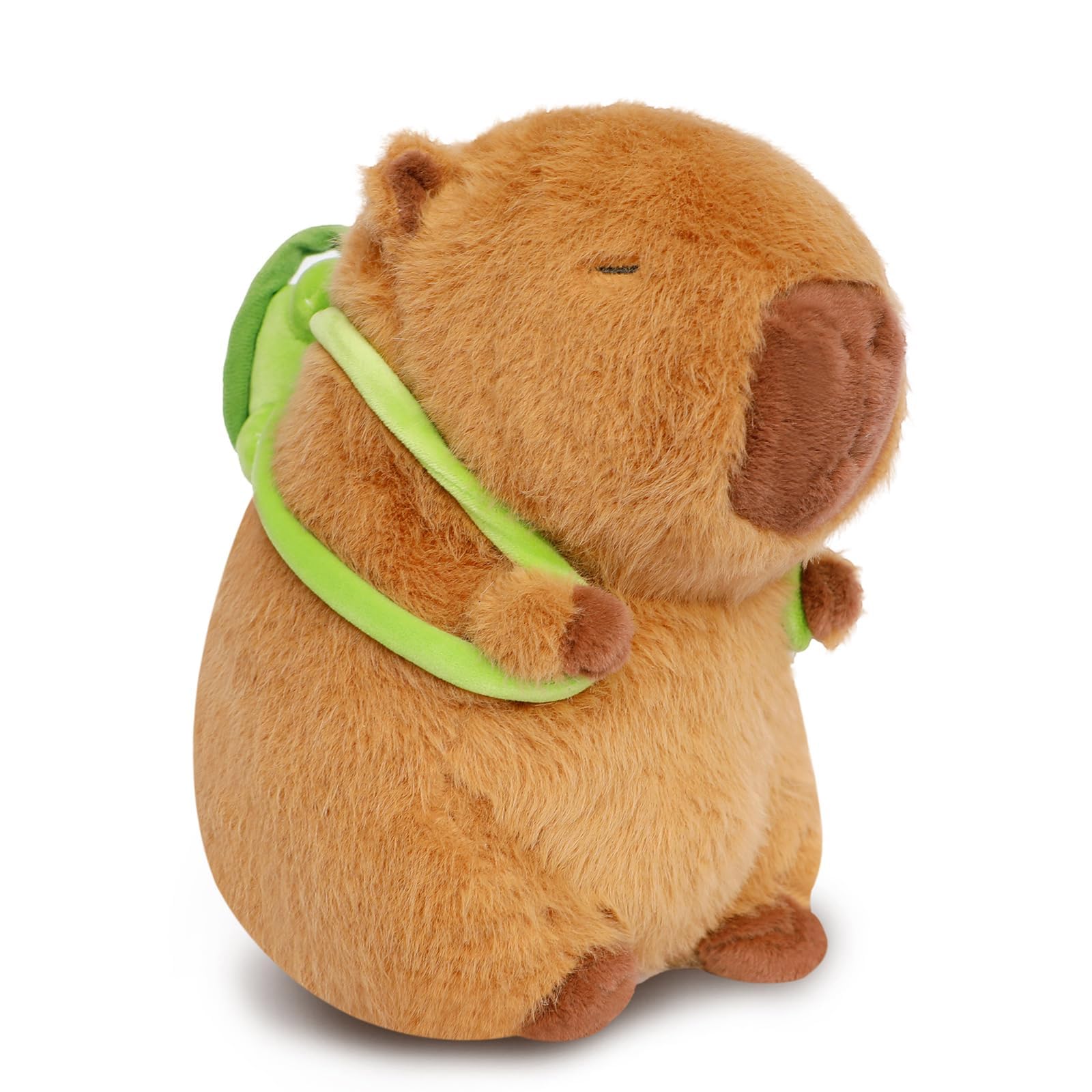Meriviva 23cm Capybara Plush Toy, Cute Capybara Stuffed Animal Plushies, Soft Capybara Toys for Kids Gift Home Decoration (Turtle)