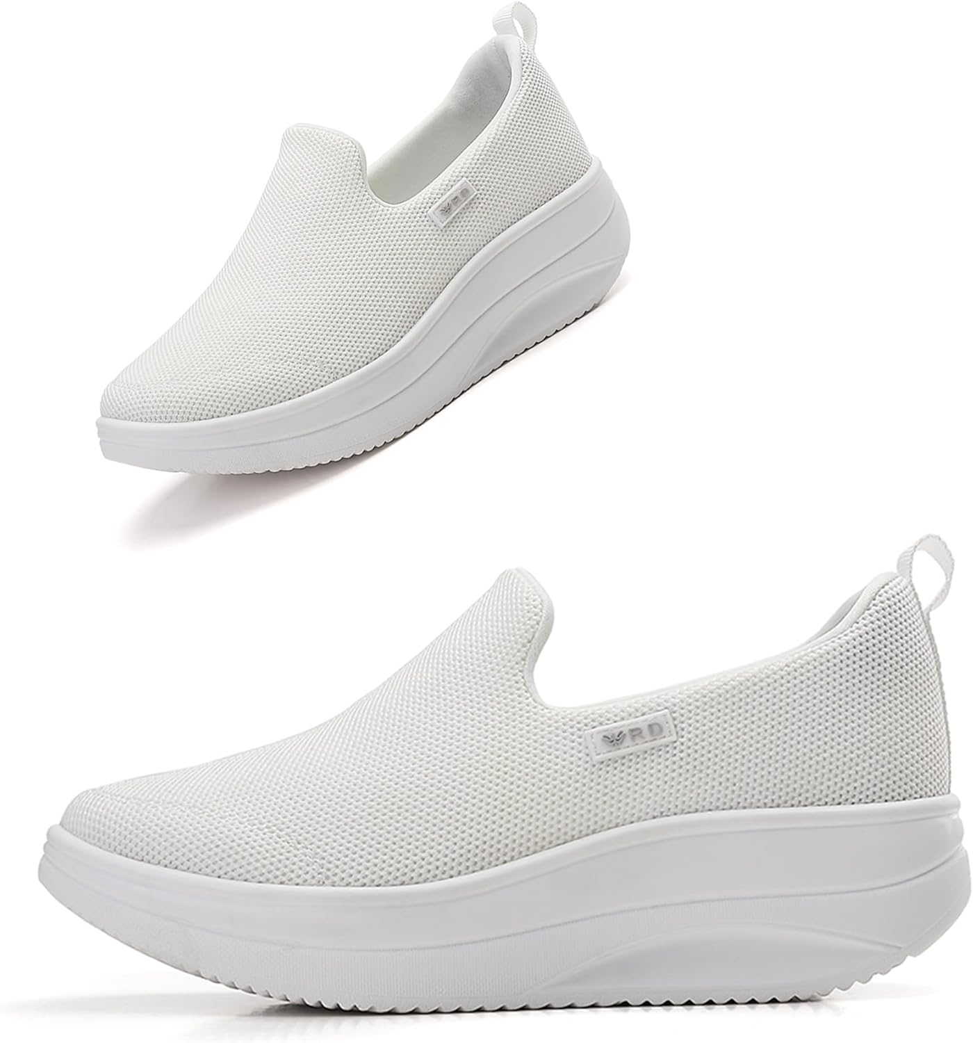 Oude Slip On Sneakers Women Comfortable | Womens Orthopedic Slip On Shoes Traveling | 2 Inch Rocker Bottom