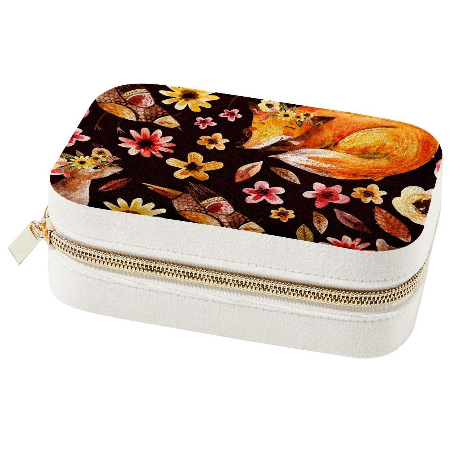 Boîte à bijoux cerf portable pour organiser vos bagues en voyage