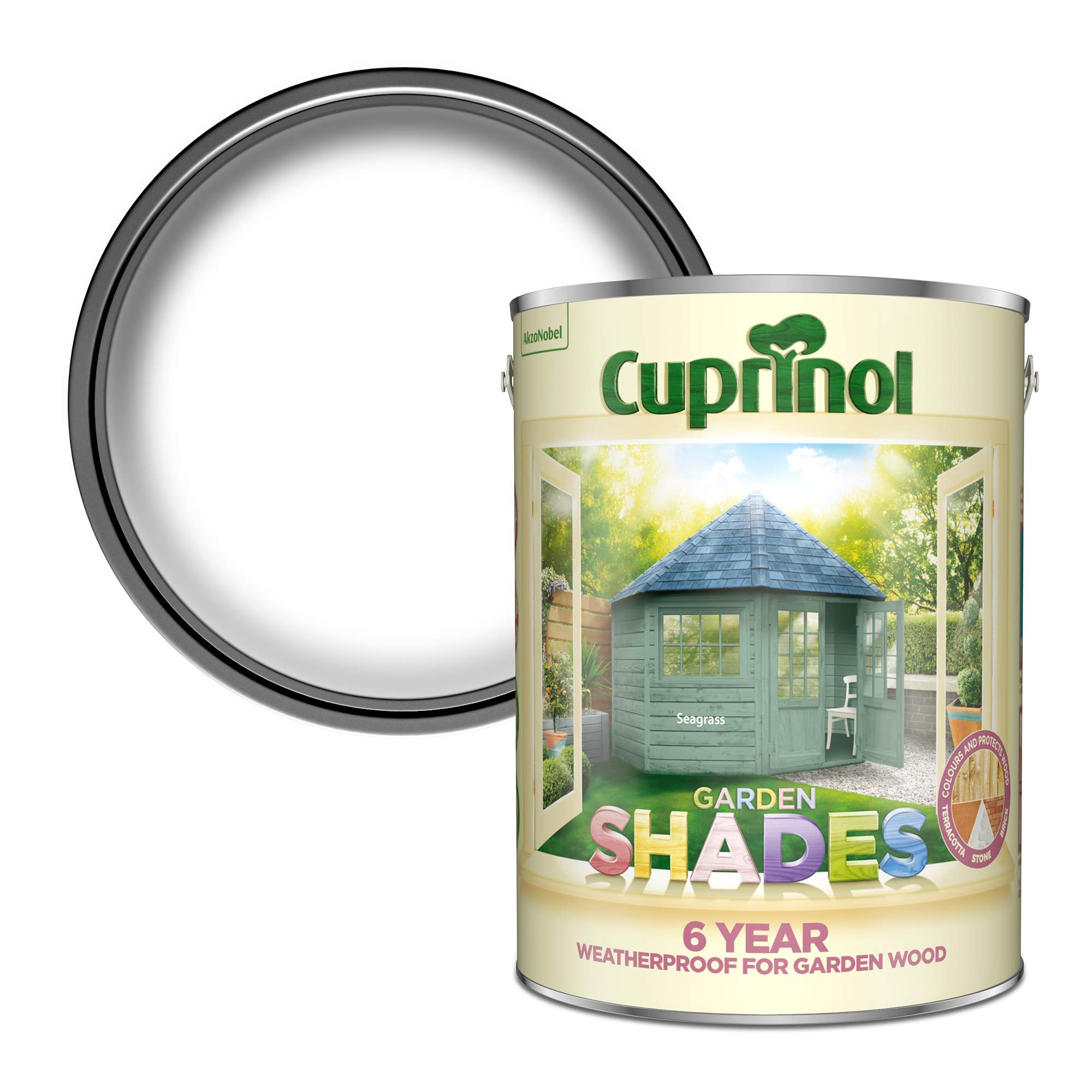 CUPGSSEA5L 5 Litre Garden Shades Paint - Seagrass