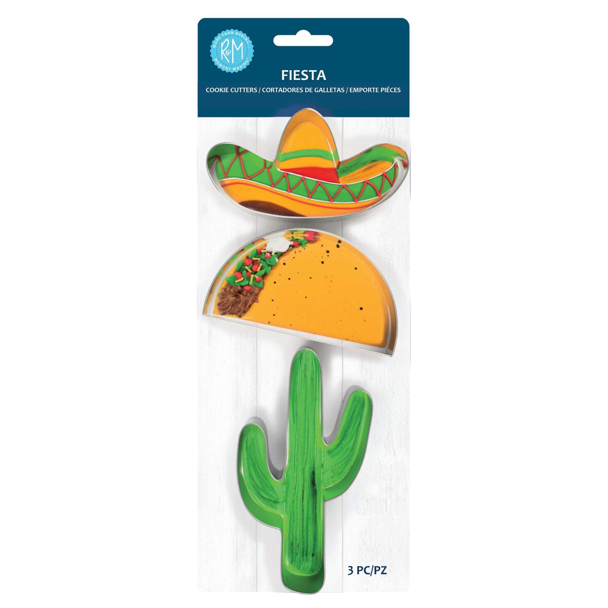 R & M International Cortador de galletas Fiesta, Talla única, Multicolor