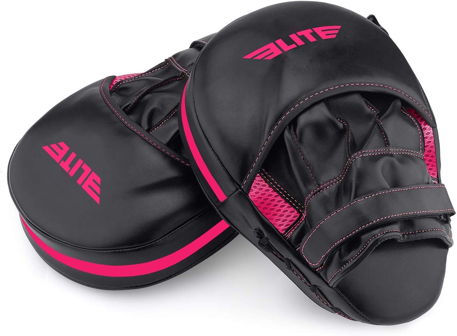 Elite Sports Boxing Mitts for Muay Thai MMA Sparring Training Punching Focus Punch Target Mitts and Pads (Pink) : Sports & Outdoors