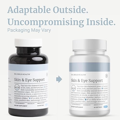Miniatura 9 de BIG BOLD HEALTH Apoyo para la piel y los ojos - Complejo Omega-3 con aceite de salmón de Alaska, DHA, astaxantina y luteína para ojos y piel