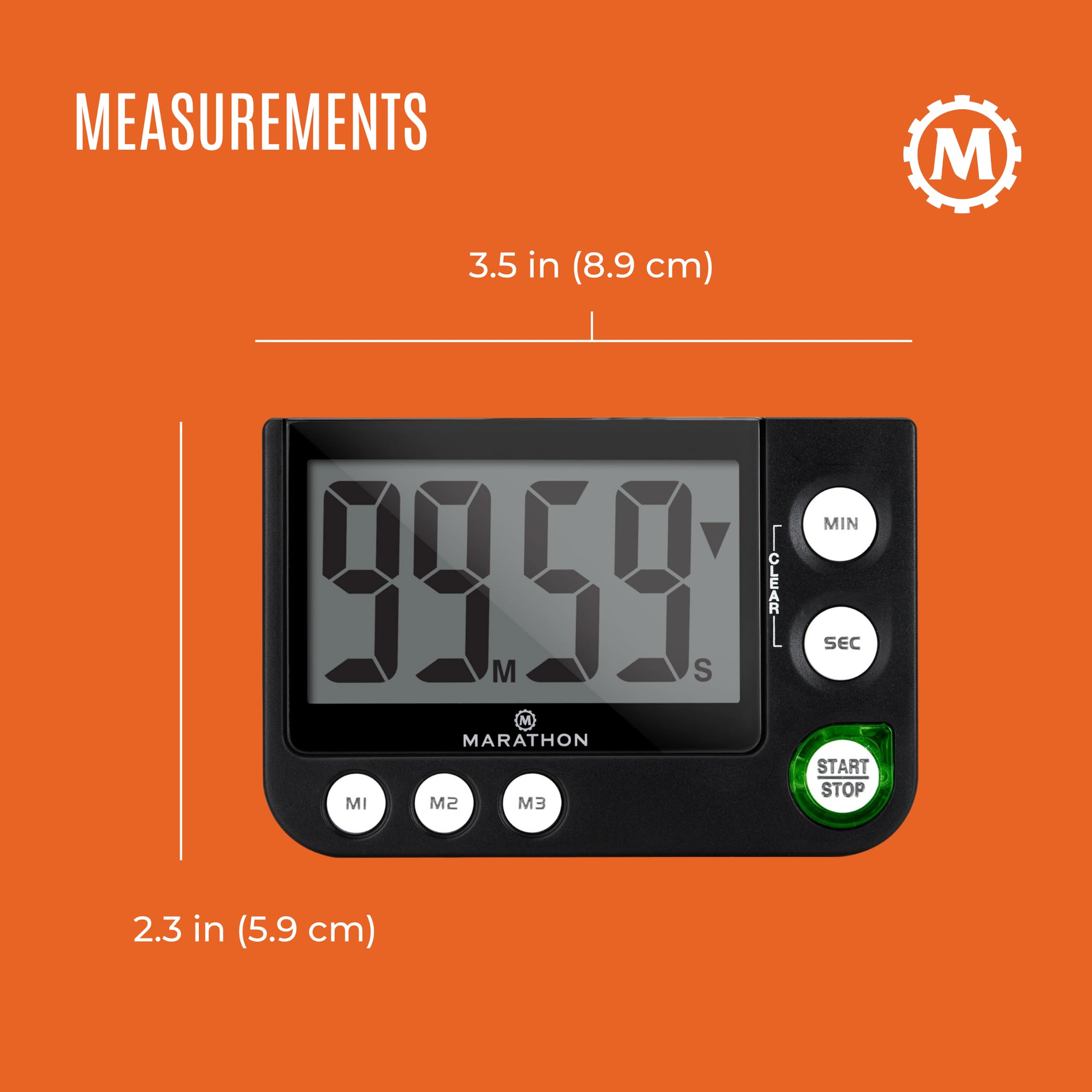 Amazon.com: MARATHON 100-Minute Digital Timer with 3 Memory