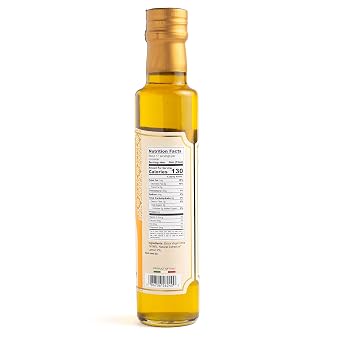 Giusto Sapore Lemon Infused Italian Extra Virgin Olive Oil, Cold Pressed, Imported from Italy - 8.5oz
