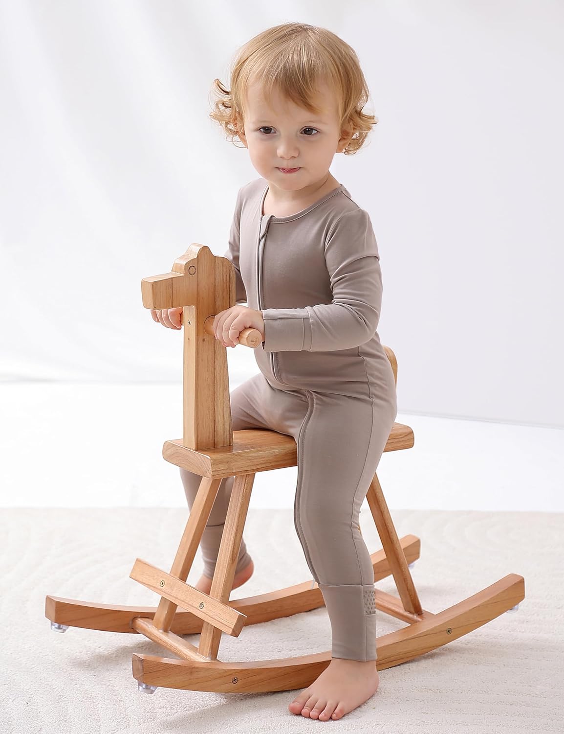 JunNeng Viscose from Bamboo Sleeper with Mittens, 2 Way Zipper Baby Boy Pajamas, Non Slip Sleep'N Play Romper - Image 6