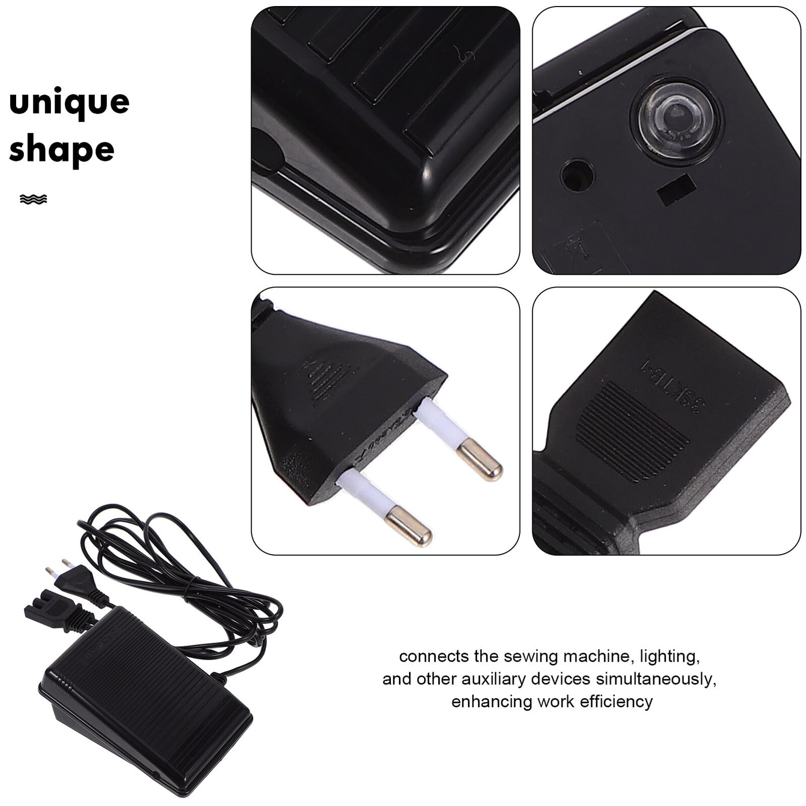 Controlador de Pedal para Máquina de Coser, Reemplazo Ce de 3 Clavijas