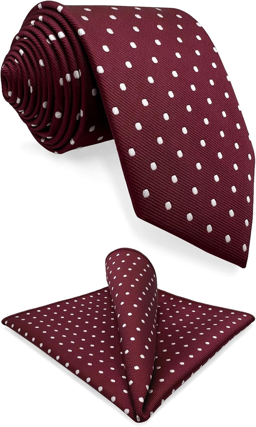S&W SHLAX&WING Tie Set for Men Necktie Hanky Pack Dotty Dots Orange Blue Brown