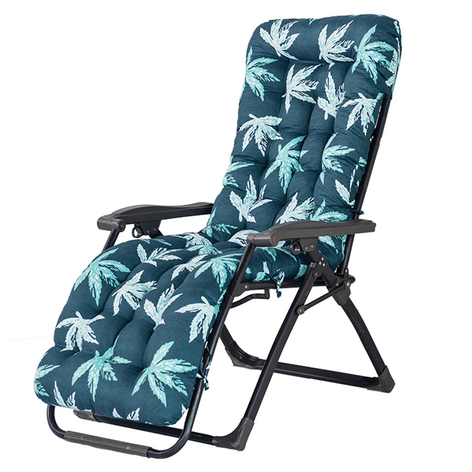 Cuscino per Sdraio Lettino,Cuscino per Sdraio da Giardino Cuscino Sdraio Imbottita Relax con Cappuccio Antiscivolo Hawaiano Stile per Salotto Sala Spiaggia Giardino 170x53x8cm