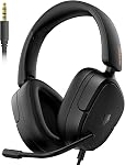 NUBWO HG04L Gaming Headset for PS5/PS4, Xbox Series X|S/Xbox One, Switch – 250g Lightweight, Clear Unidirectional Mic, Soft Memory Earmuffs, 3.5mm Jack for Gaming & Work