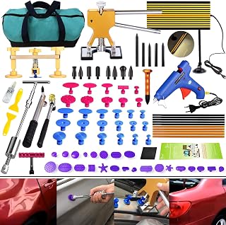 Dent Puller Kit: DIY Paintless Dent Repair Set,89pcs Dent Puller Tools Slide Hammer for Car Hail Damage Dent & Ding Remover