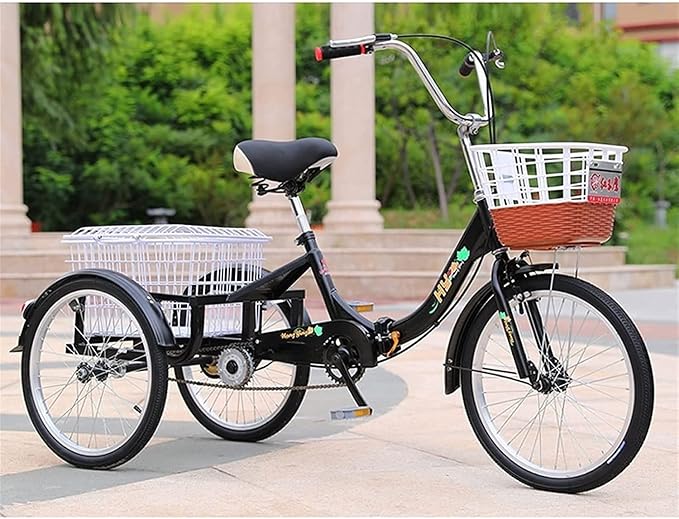 Triciclo Urbano Plegable para Adultos con Canasta 20" miniatura 9
