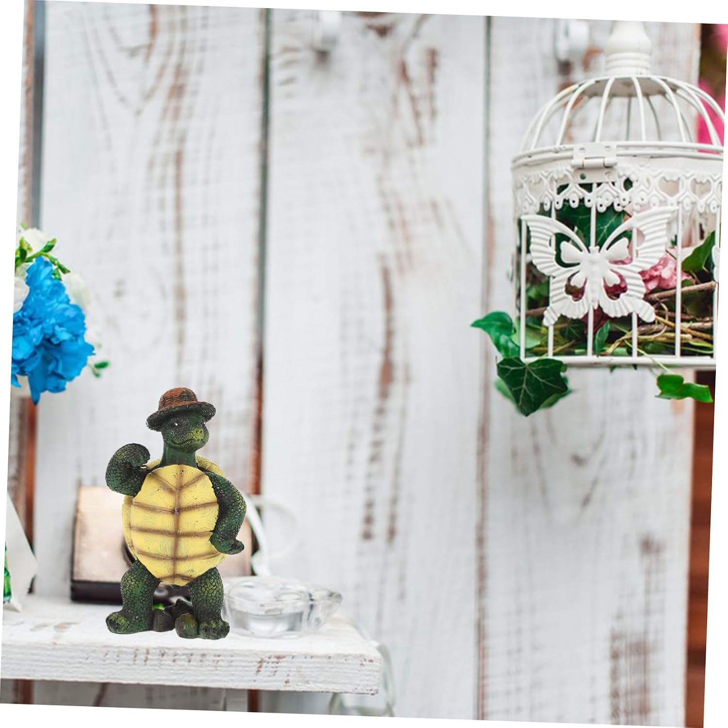 Cute Turtle Statue Resin Craft for Garden Decorative Tortoise Sculpture for Outdoor Courtyard Lawn Accessories Turtle Decor for Home Festivals