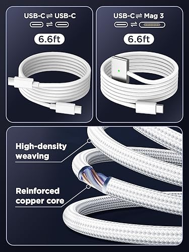 Miniatura 6 de Cargador de 100 W para MacBook Pro 14 16 pulgadas MacBook Air 13 15 pulgadas 2025 2024 2023 2022 2021 M4 M3 M2 M1, adaptador de corriente GaN de 100