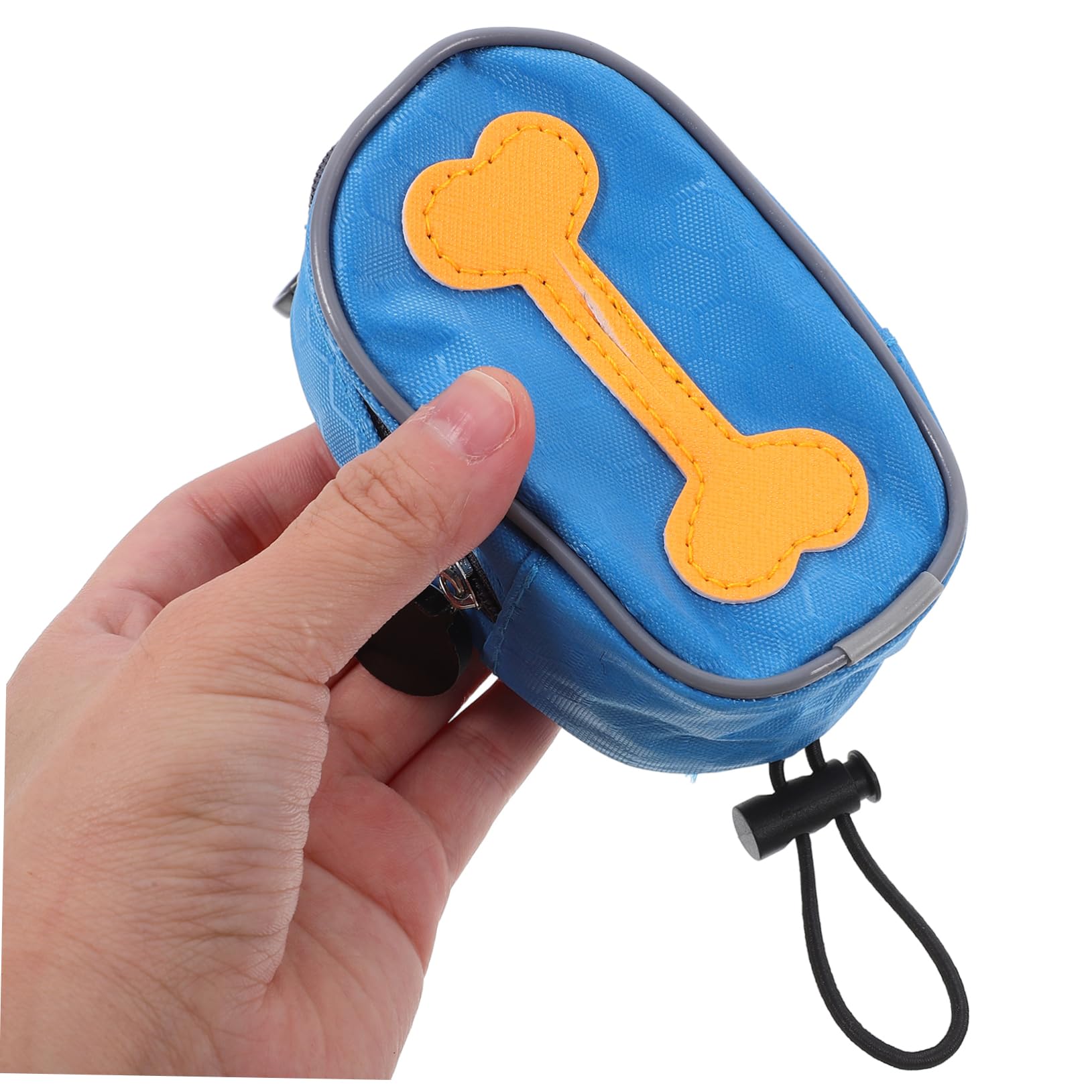 Yardwe Dispensador de Bolsas para Excrementos de Perro con Tela Oxford y 8 Rollos, Bolsa con Cremallera para Correa y Diseño con Gancho para Actividades al Aire Libre