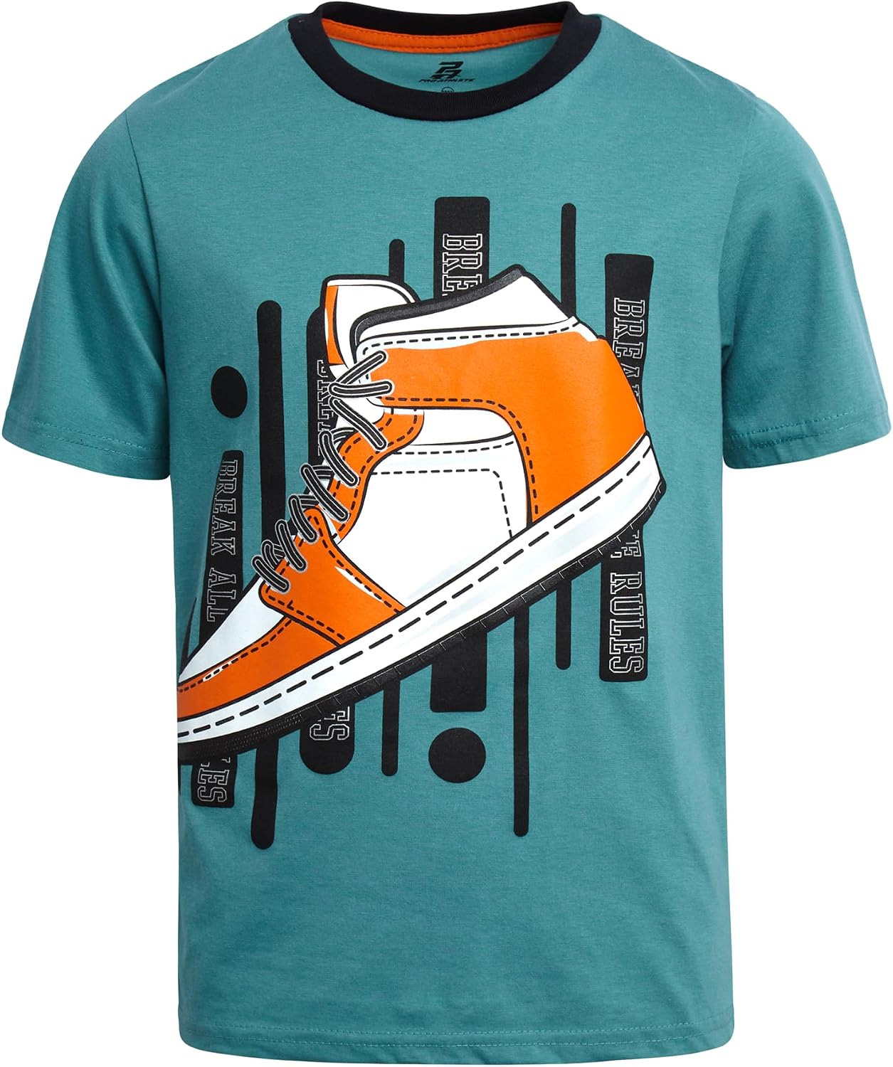 Pro Athlete Boys Athletic Shirts - Soft Cotton Blend Active Performance Short Sleeve Graphic Tees - Size Up for Better Fit