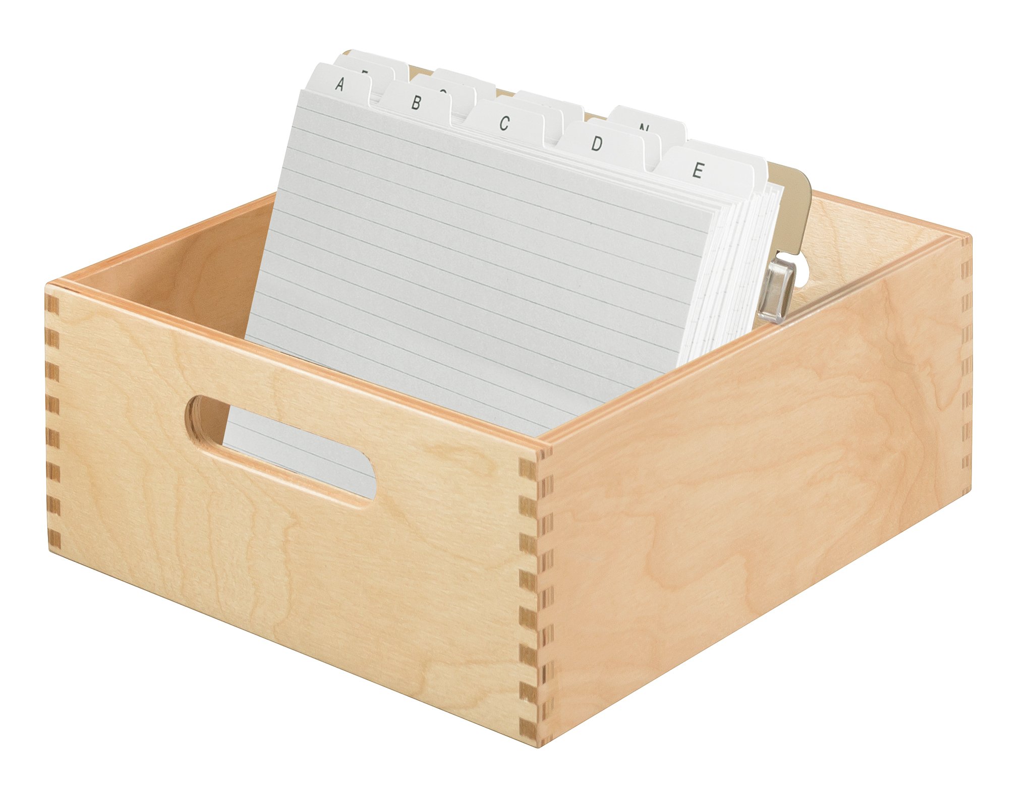 Han 507-0 - Schedario per 900 schede, formato A7 orizzontale, in legno, 126 x 54 x 250 mm