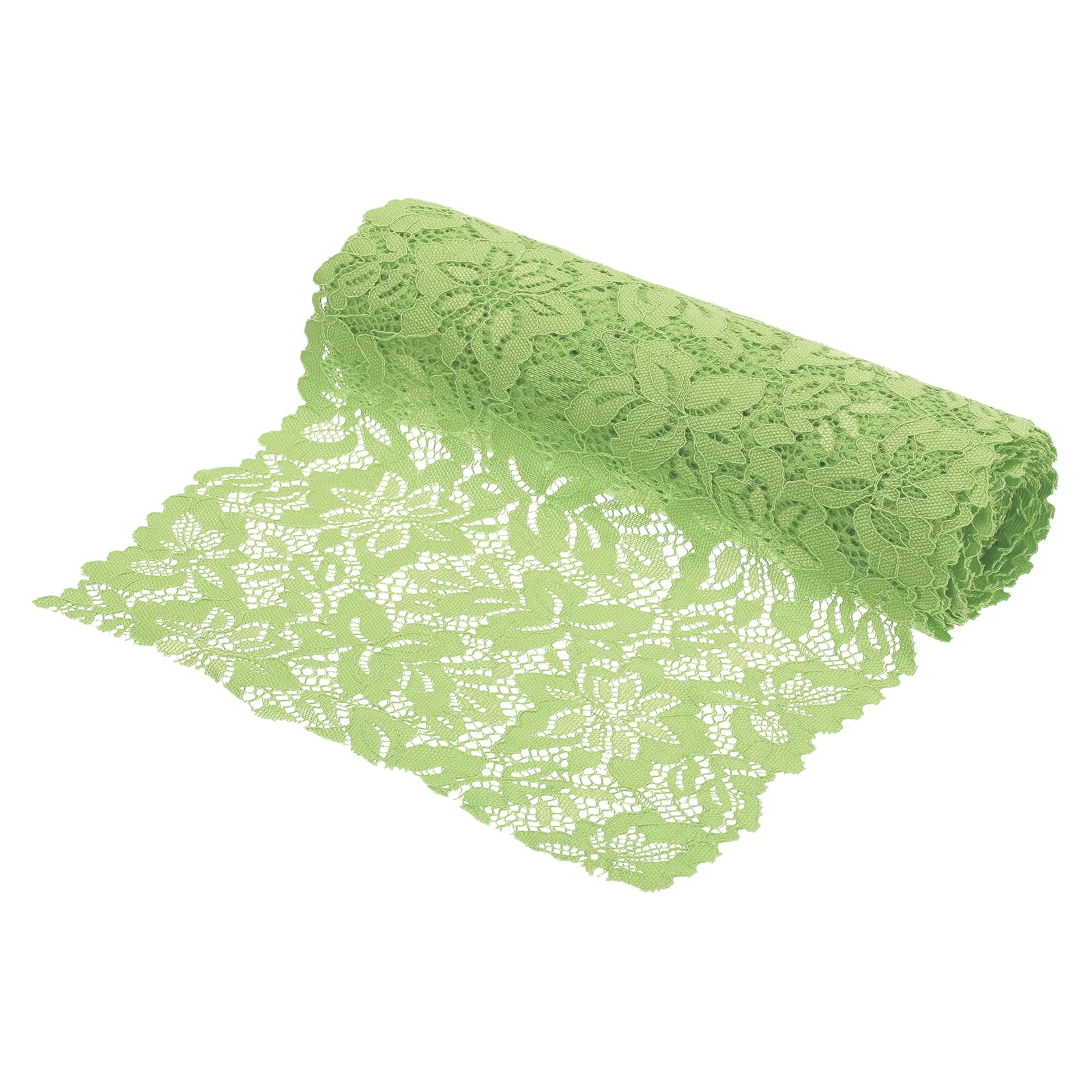 Ruban de dentelle verte large de 21,6 cm pour embellir vos emballages