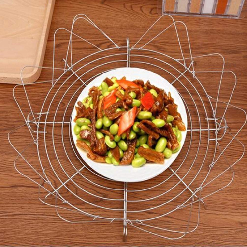 Kichvoe 2pcs cooling rack Pot tempura rack canning rack stainless steel strainer drainer rack for tempura frying food holder wok drain rack Fry Pan tempura rack fryer rack fried bracket