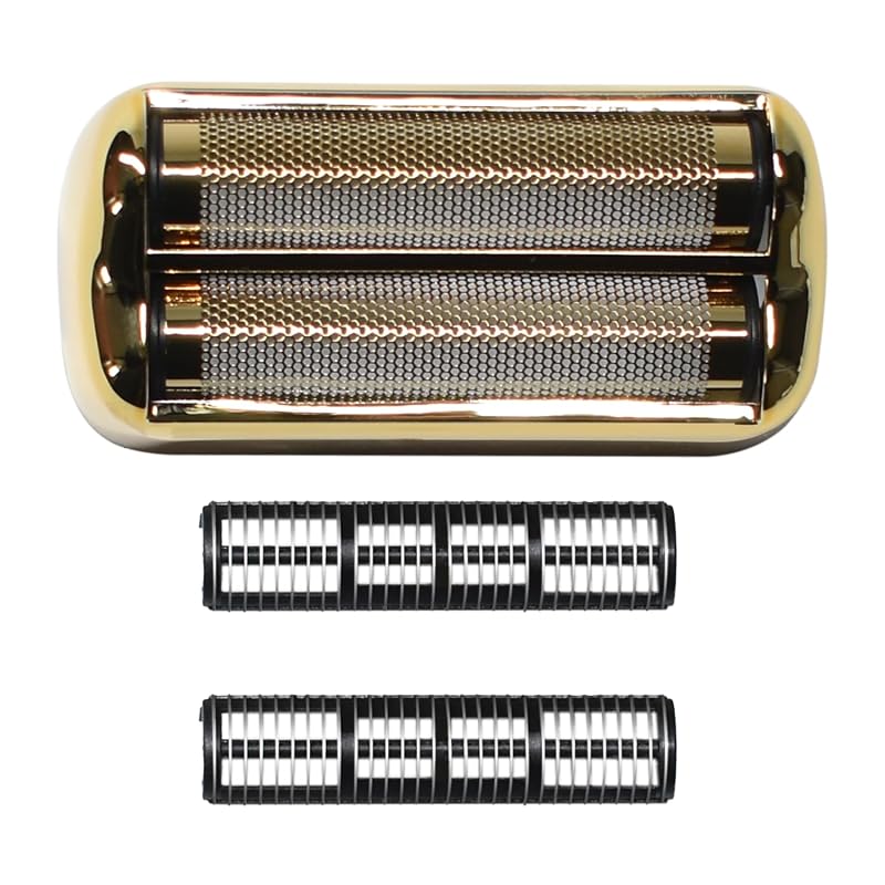 Cabeça de reposição com lâmina e tela para barbeador elétrico BaBylissPRO Barberology FXFS2, dourada