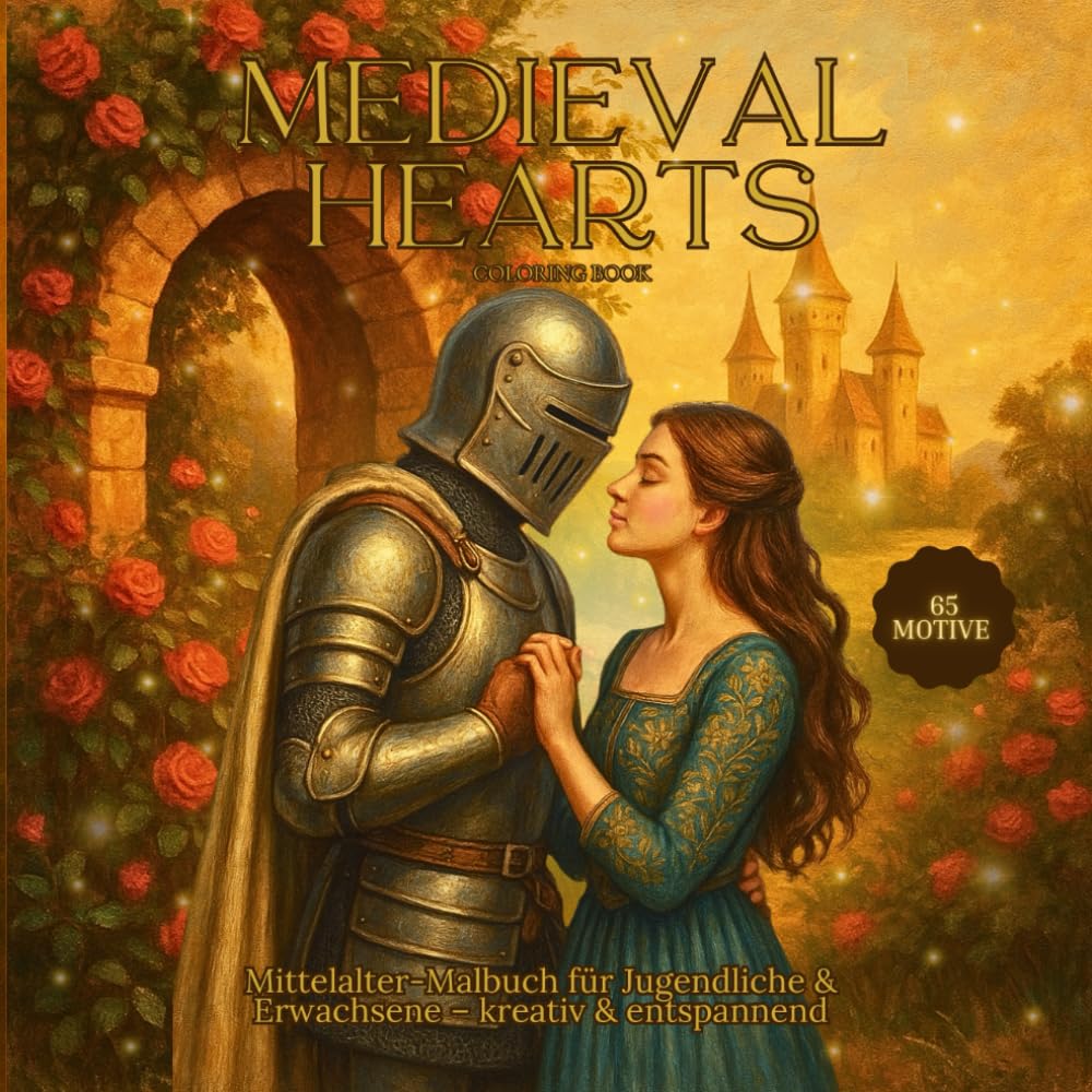 Medieval Hearts: Mittelalter-Malbuch für Jugendliche & Erwachsene – kreativ & entspannend