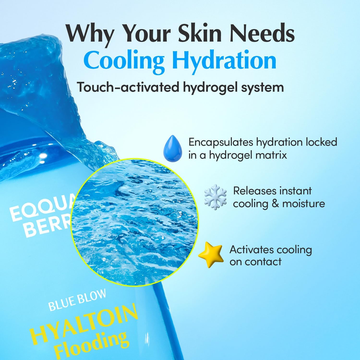 EQQUALBERRY Hyaltoin Flooding Toner | Moisture-Rich Hydrogel Toner for Deep Hydration | Cooling Essence Texture | Hyaluronic Acid & Ectoin | Makeup-Ready Skin (5.07 fl.oz / 150ml) - Image 5