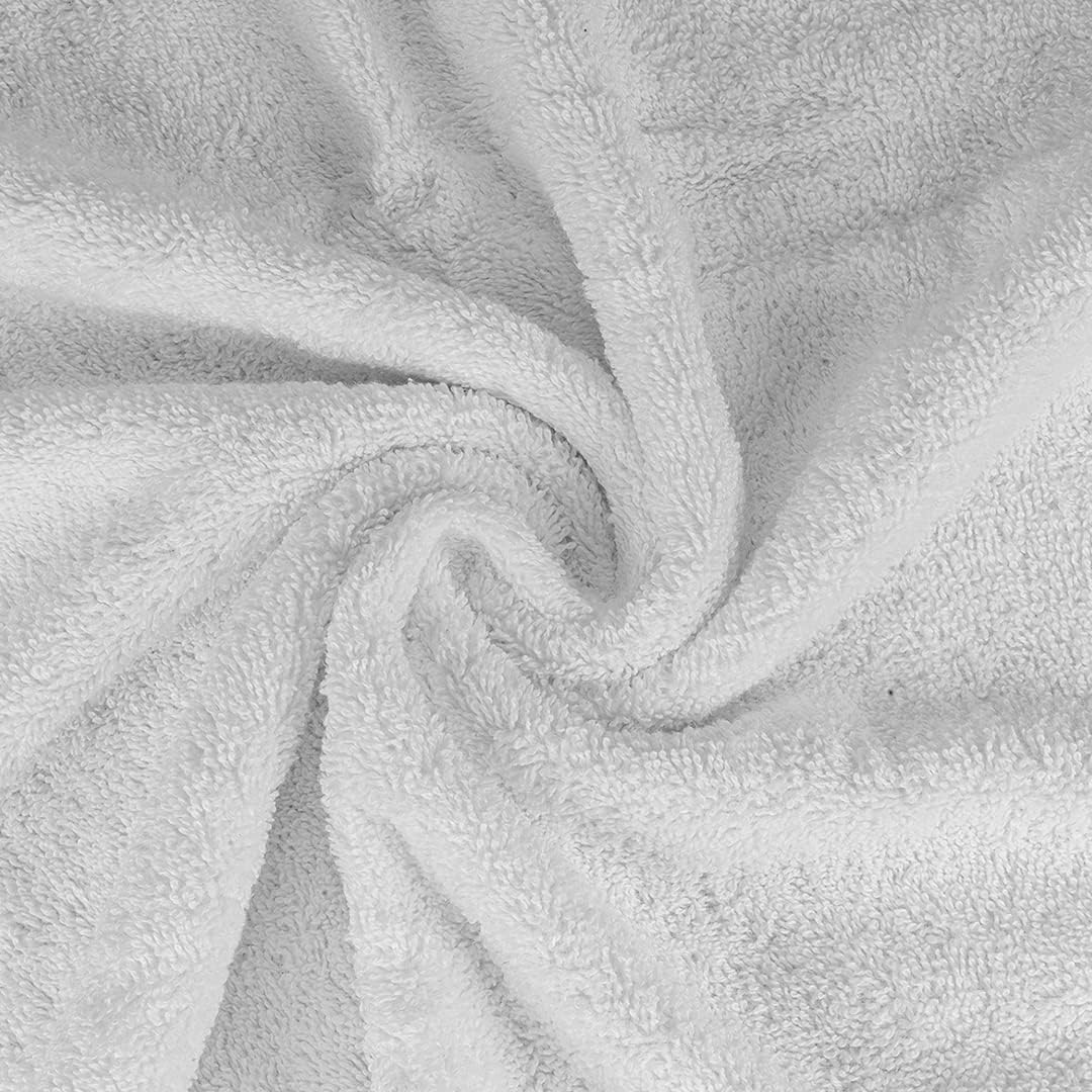 Casa Copenhagen Juego de 6 Toallas de baño 600 gsm, Blanco | Solitaire 100% algodón egipcio puro para baño, cocina y ducha: 2 toallas baño, 2 de mano, 2 paños (set regalo mujer y hombre)