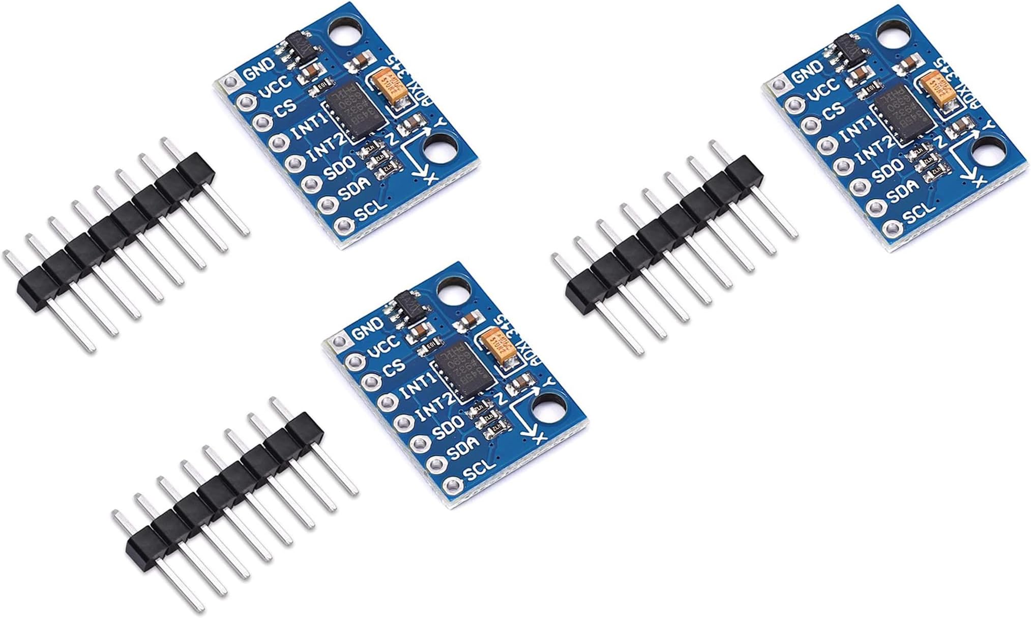 Teyleten Robot GY-291 ADXL345 Digital 3-Axis Acceleration of Gravity Tilt Module IIC SPI for Arduino 3pcs