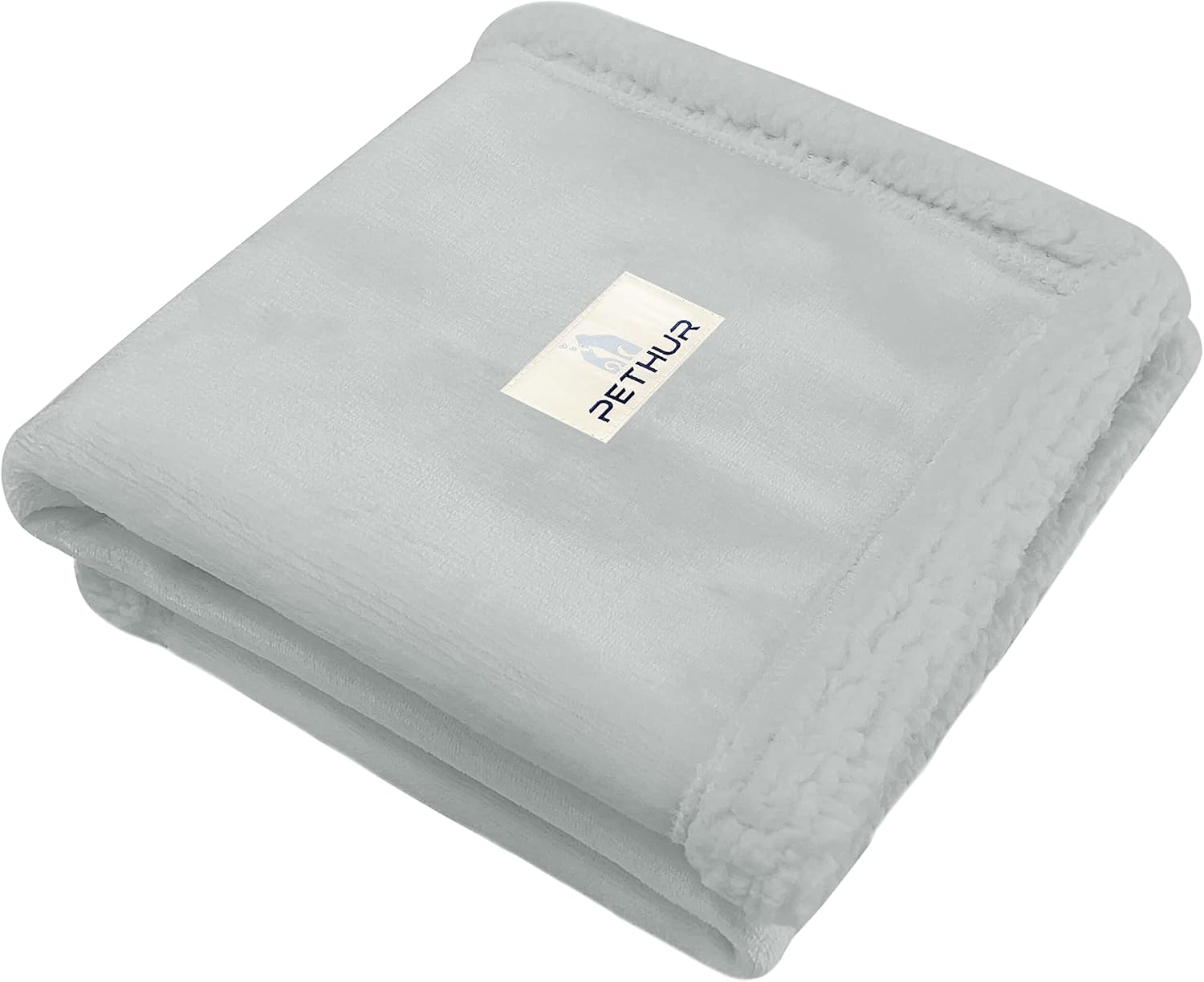 PETHUR Waterproof Dog Blanket for Small Dog, Small Cat Blanket Washable for Couch Protection, Sherpa Fleece Puppy Blanket Reversible,…