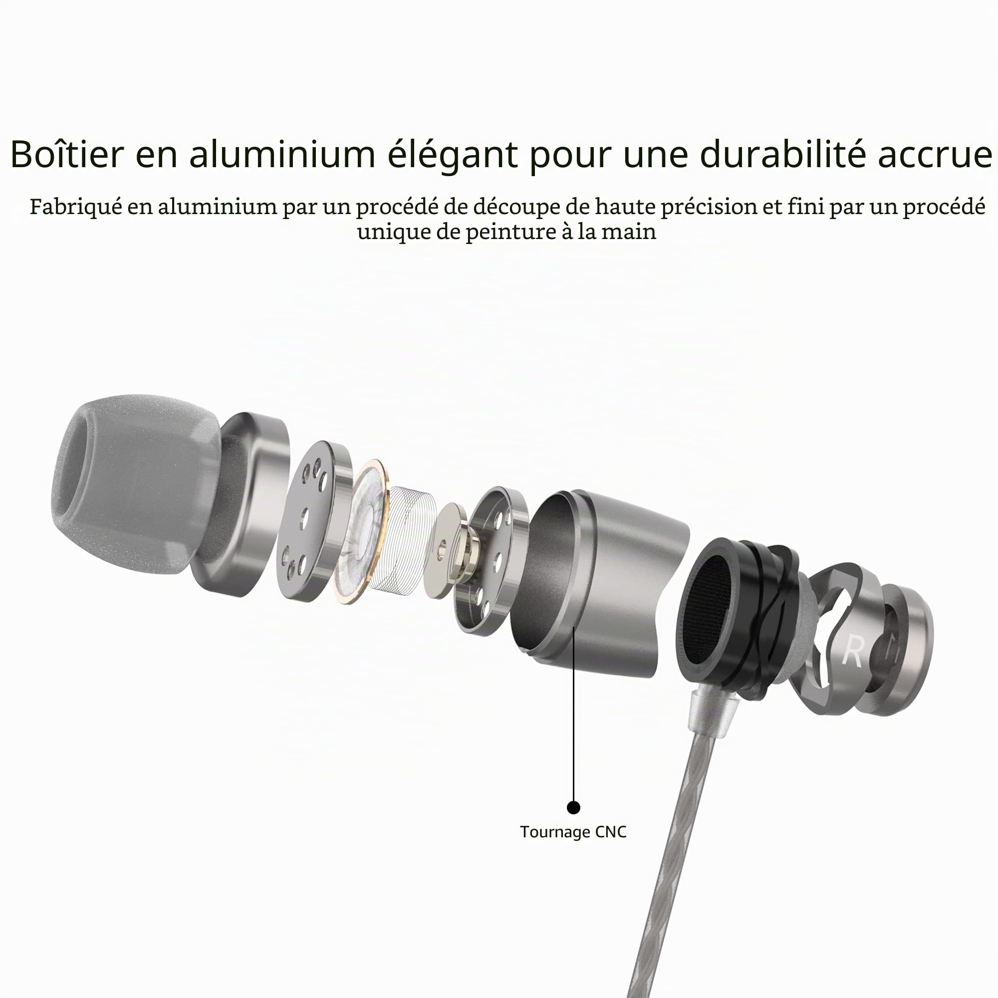 SoundMAGIC E11C Écouteurs filaires, Micro, Son HiFi, 3,5 mm, Gris foncé