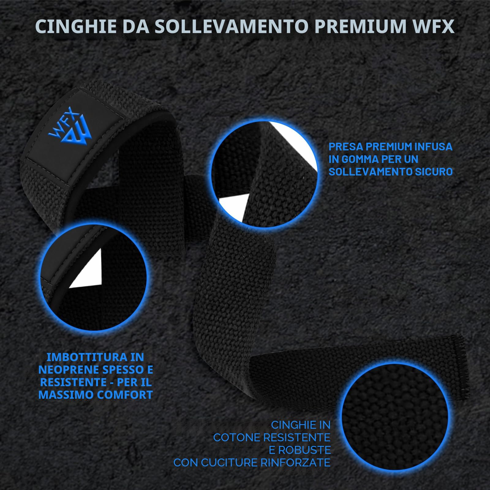 Polsiere per sollevamento pesi imbottite, in neoprene, per uomini e donne, per palestra, cross fit, allenamento, manubri, fitness, body building, power lifting, stacchi da terra
