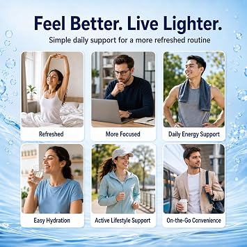 DVO Hydrogen Water Tablets 90 Effervescent Molecular Hydrogen Supplement Fast Dissolve Hydrogen-Rich Water for Antioxidant & Energy Support Sugar-Free, Vegan