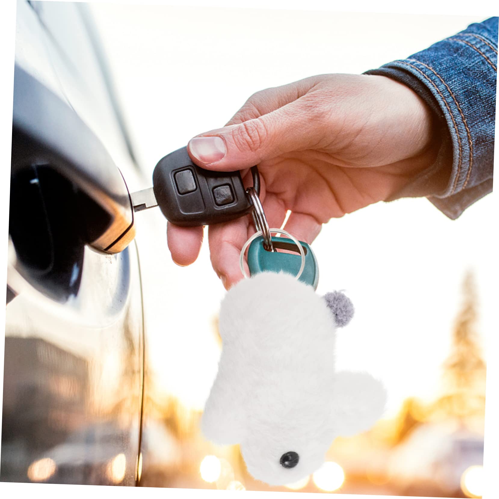 Toyvian 20 Piezas De Accesorios De Conejo para Coche Mini Mochila Accesorios De Juguete para El Auto Llavero De Conejo De Peluche Bolso Dijes Mochila Colgante De Conejo Colgantes
