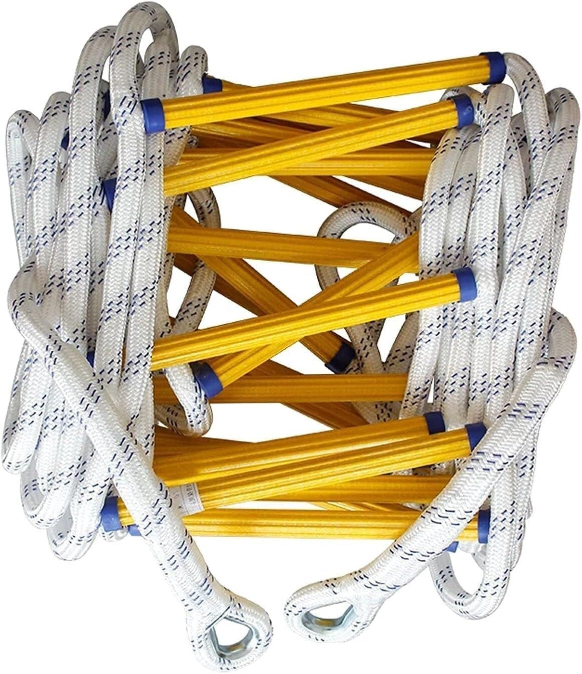 Rope Ladder Emergency Fire Escape, Outdoor Household Climbing, Quick Deployment, With Hook(18M(59FT))