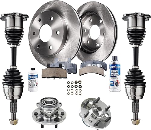 Miniatura 108 de Detroit Axle - Kit de cubos de rodamiento de rueda delantera de 6 piezas para Dodge Dart 2013-2016, Chrysler 200 2015-2017, 2 cojinetes de rueda