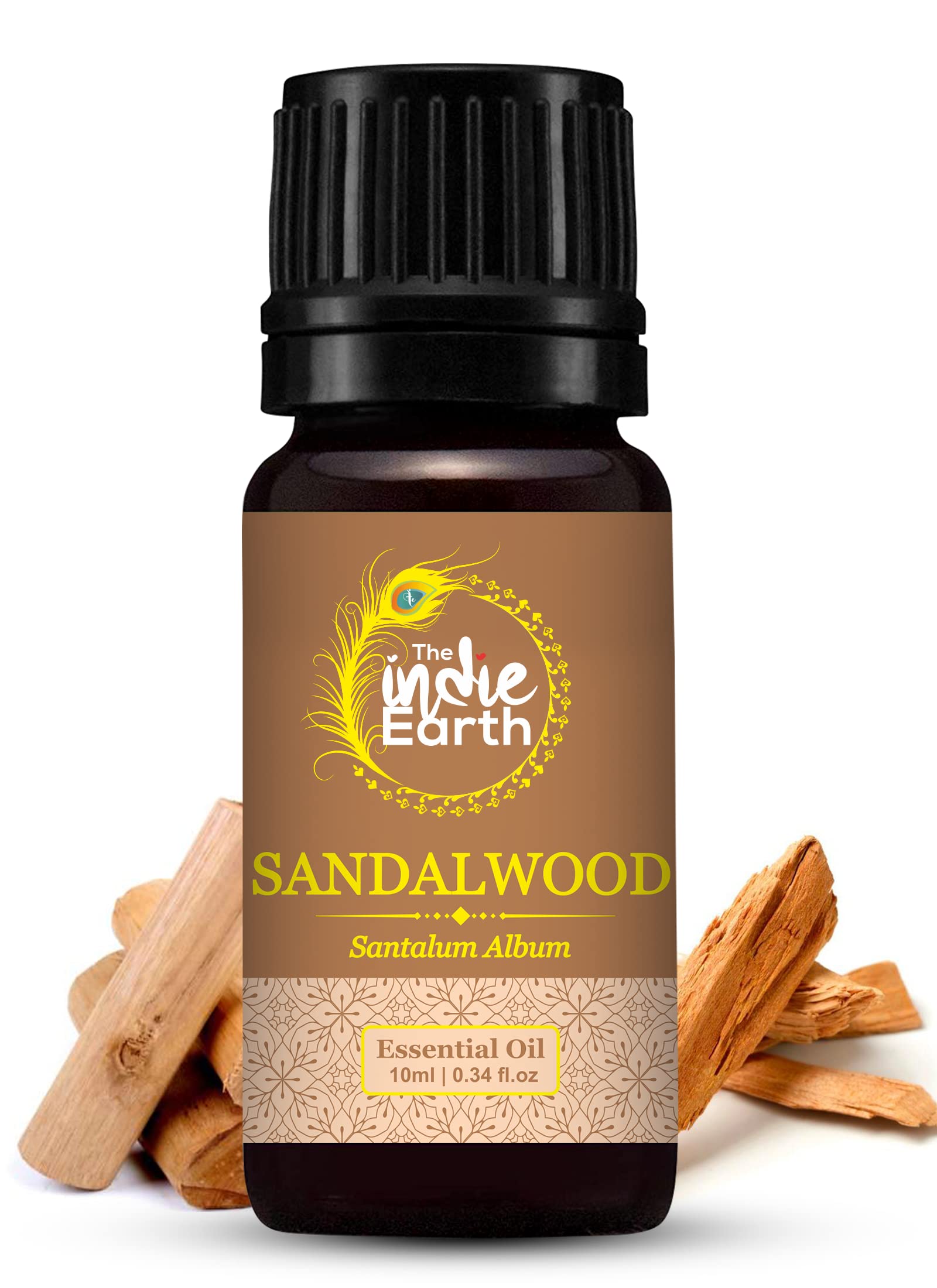 The Indie Earth 100% Pure & Undiluted Sandalwood Oil For Skin Care, Focus, Meditation - For Dry Skin and Uplift Mood - For Aromatherapy & Topical Use - Sourced Directly from INDIA 10 ml (B09JDJT8JC) Amazon Price History, Amazon Price Tracker
