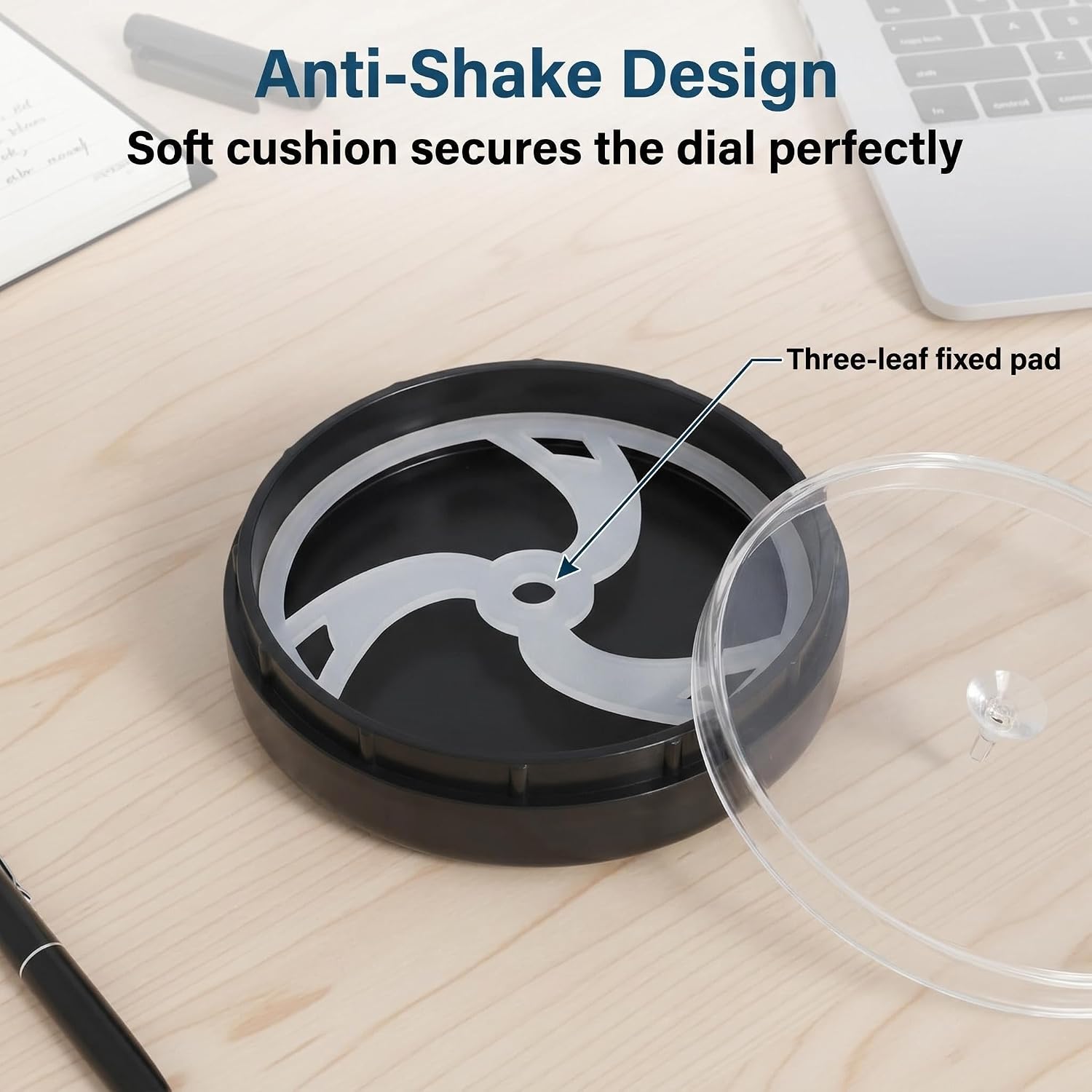 2PCS Watch Dial Storage Box, 2" Watch Movement Holder | Plastic & silicone material, dustproof, secure hold for dials & movements, prevents scratches, for travel & repair