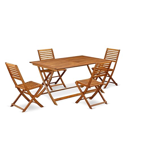 East West Furniture AEBS5CWNA 5 Piece Outdoor Patio Dining Sets