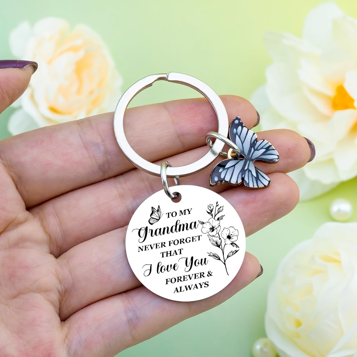 Stocking Stuffers for Grammy Gifts from Grandkids Granddaughter Grandson Grandma Christmas Gifts for Birthday Mothers Day Grandmother Grandma Keychain Best Grandmas Gift - Image 6