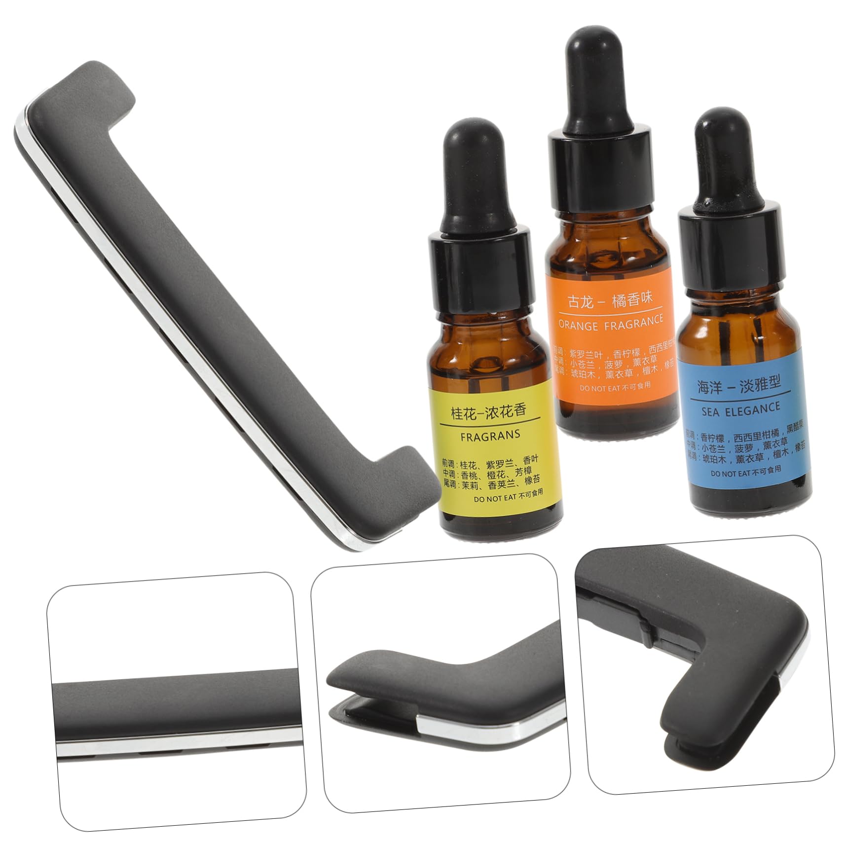 Anneome Diffusore di Profumo per Auto in Ceramica Clip Magnetica, Design Unico in Lega di Alluminio, Facile da Installare, Adatto a Bocchette D'aria Orizzontali e Verticali per Interni