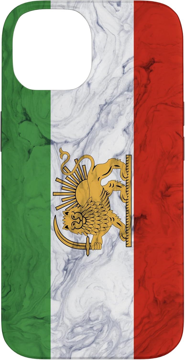 Persia Flag and Elegant Background - Persian Pride Case for iPhone 15