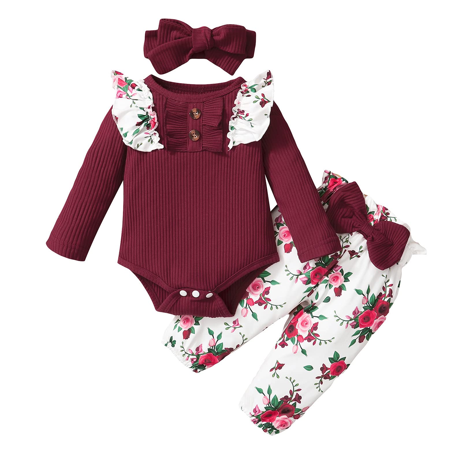 Ensemble barboteuse et short caraco en coton pour bébé, été