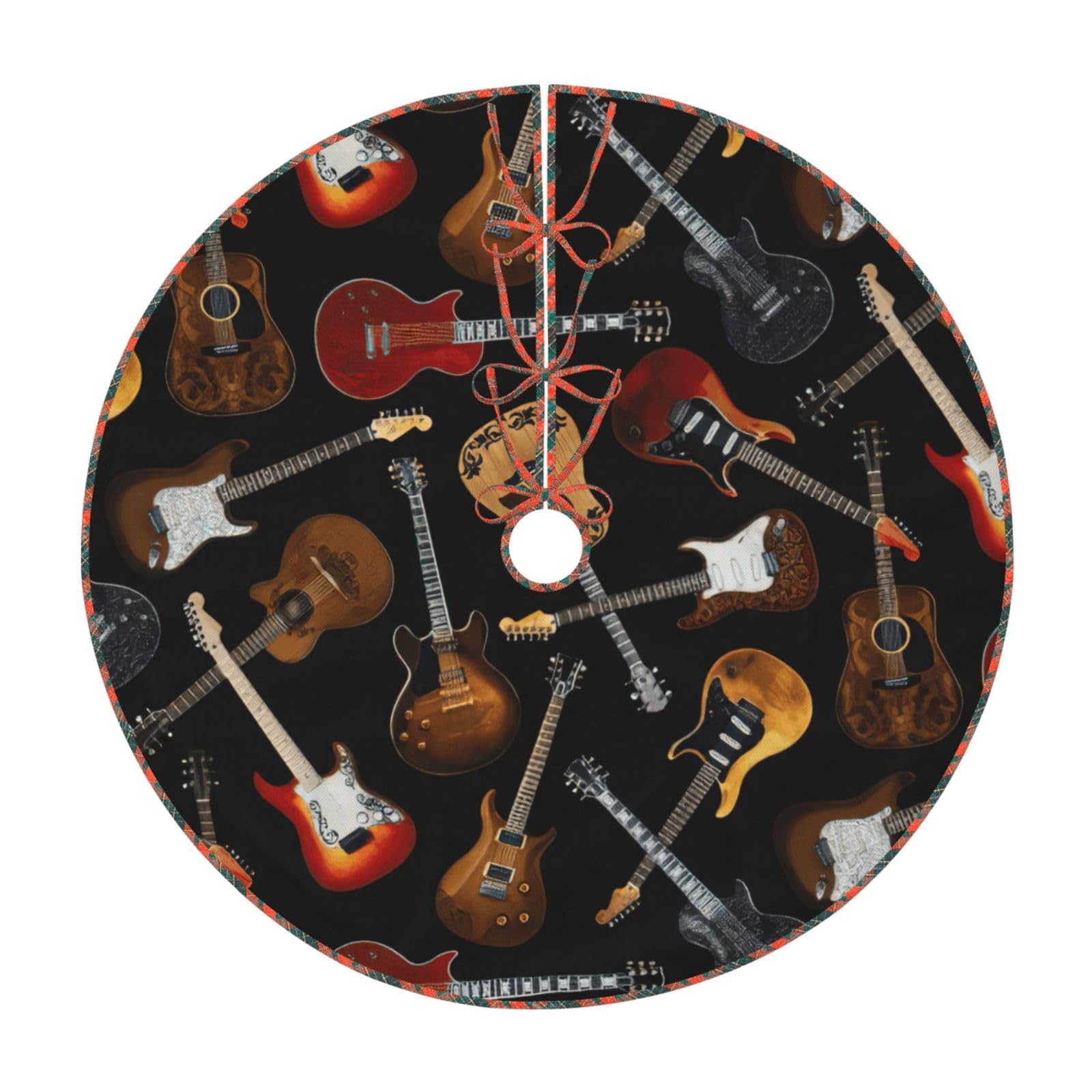 Jupe de sapin de Noël musique, le tapis de sapin classique à offrir